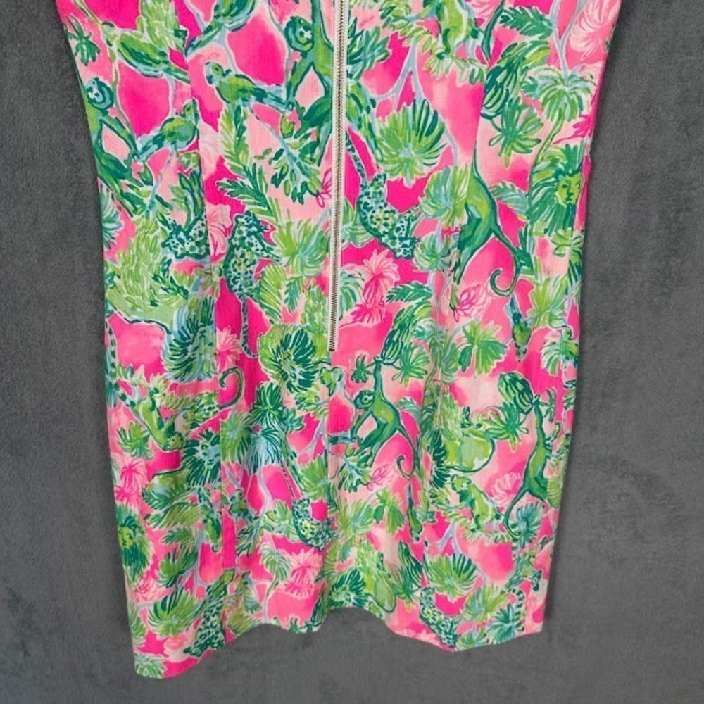 Lilly Pulitzer Dress Women 4 Pink Gabby Raz Berry Catty Shack Lace Resort Preppy - Picture 6 of 14